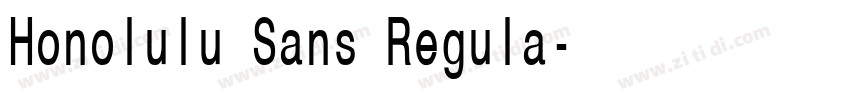 Honolulu Sans Regula字体转换 Honolulu Sans Regula字体转换